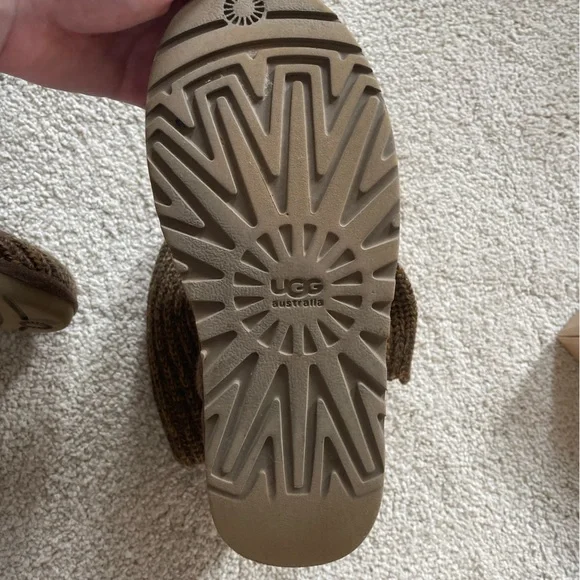 Brown Knit UGGs Women’s size 8 - Picture 6 of 16